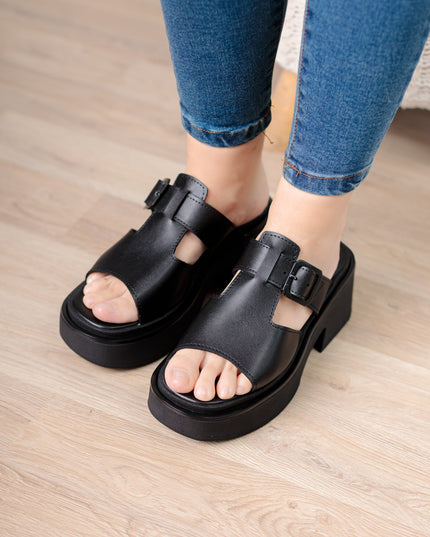 Sandalia Gustov - Negro - Tienda Nébula