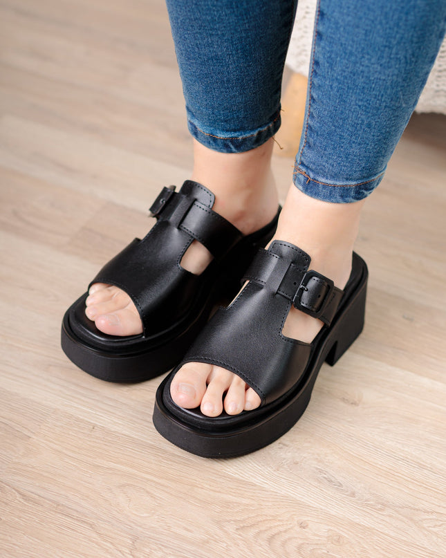 Sandalia Gustov - Negro - Tienda Nébula