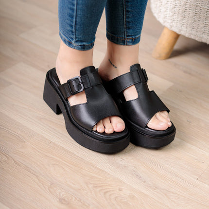 Sandalia Gustov - Negro - Tienda Nébula