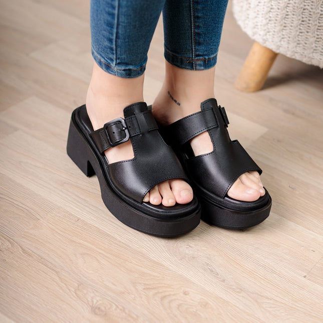 Sandalia Gustov - Negro - Tienda Nébula