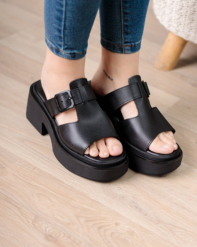 Sandalia Gustov - Negro - Tienda Nébula