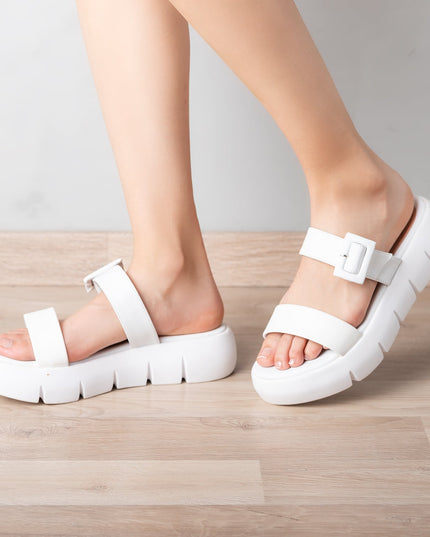 Sandalia Hakeem - Blanco - Tienda Nébula