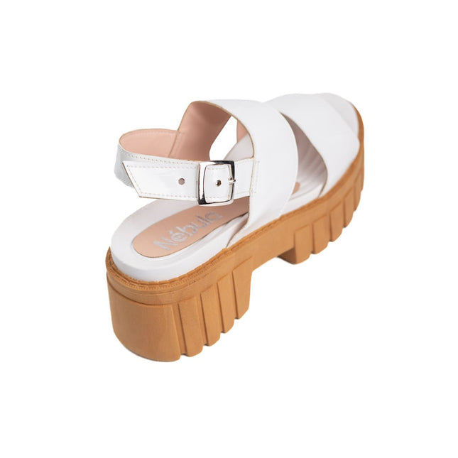 Sandalia Hanobi - Blanco - Tienda Nébula