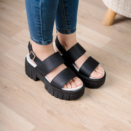 Sandalia Hanobi - Negro - Tienda Nébula