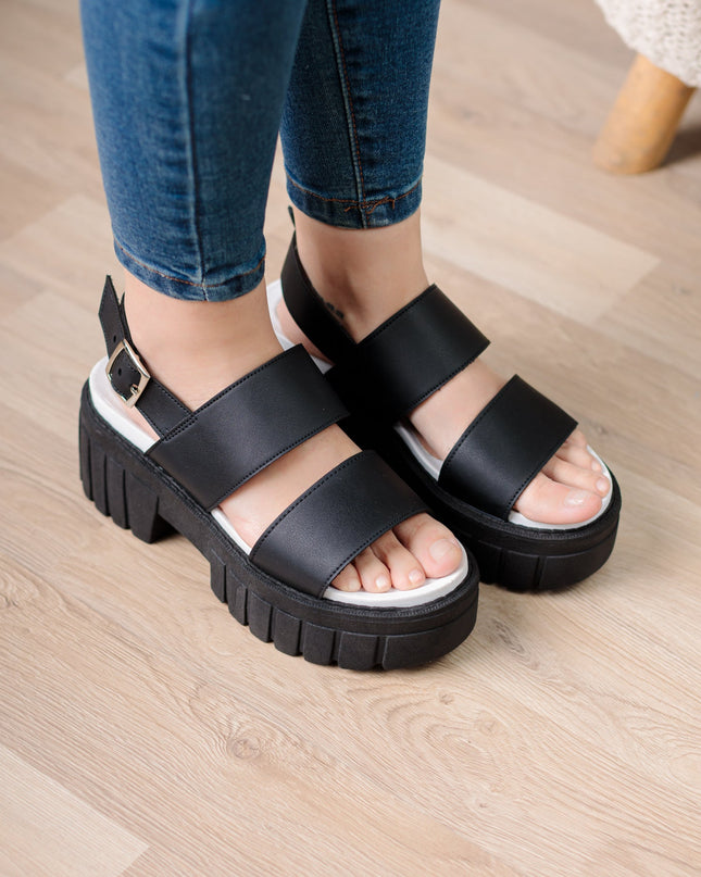 Sandalia Hanobi - Negro - Tienda Nébula