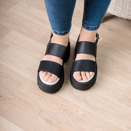 Sandalia Hanobi - Negro - Tienda Nébula