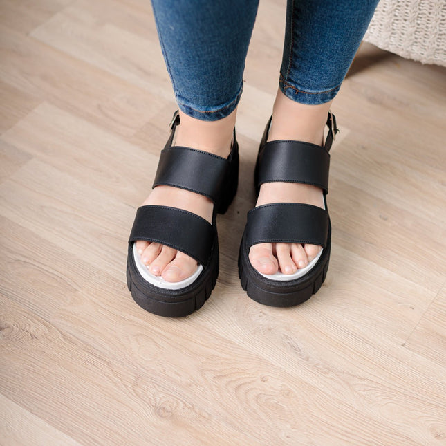 Sandalia Hanobi - Negro - Tienda Nébula