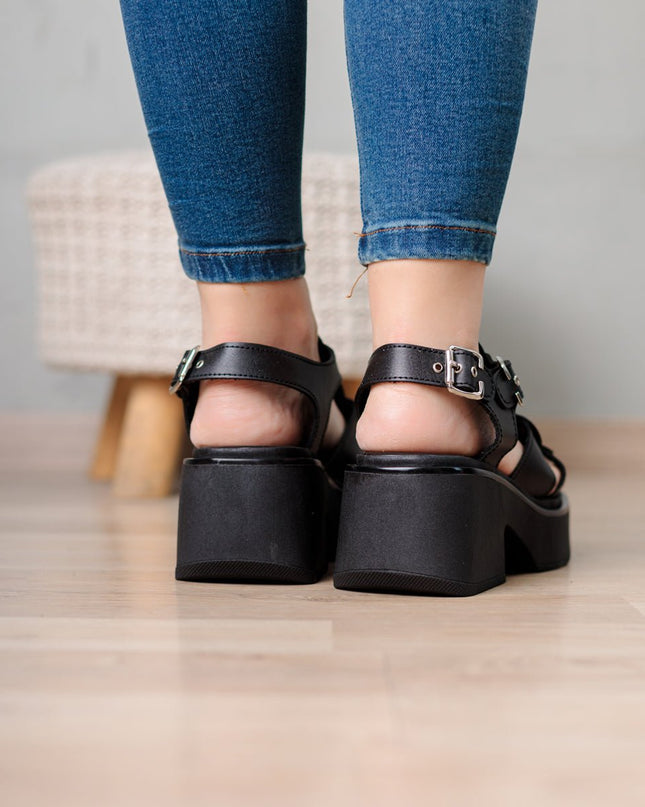 Sandalia Jumil - Negro - Tienda Nébula