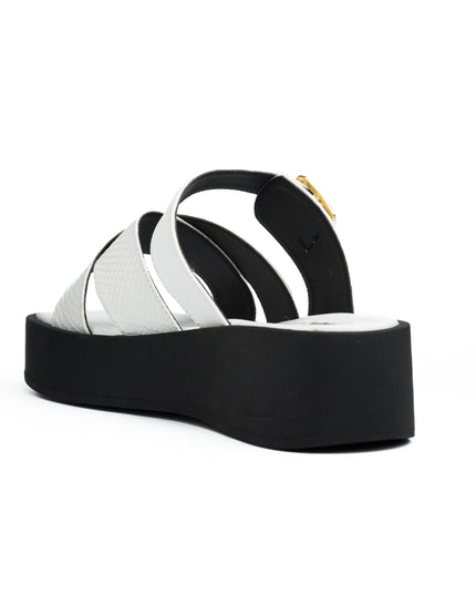 Sandalia Kaduna - Blanco Cuero - Tienda Nébula