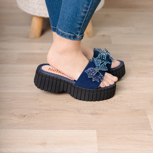 Sandalia Kalina - Denim - Tienda Nébula