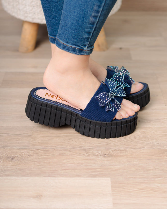 Sandalia Kalina - Denim - Tienda Nébula