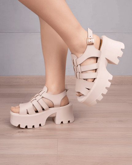 Sandalia Lusaka - Nude - Tienda Nébula