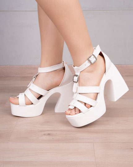 Sandalia Malabo - Blanco - Tienda Nébula