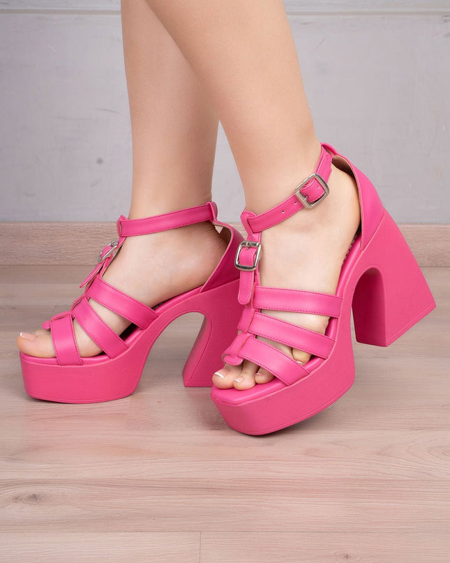 Sandalia Malabo - Fucsia - Tienda Nébula