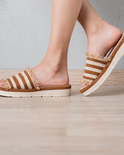 Sandalia Malza - Camel - Tienda Nébula