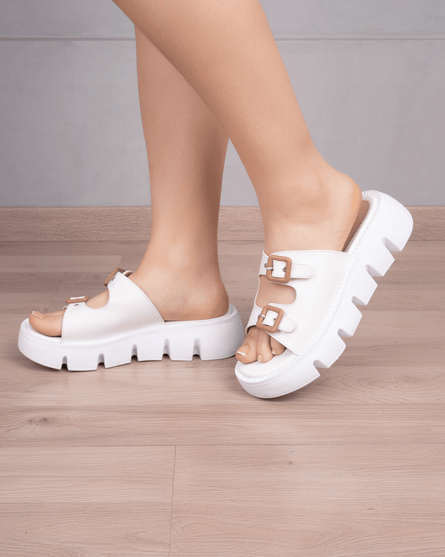 Sandalia Maseru - Blanco - Tienda Nébula