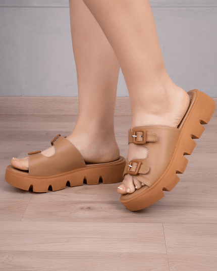 Sandalia Maseru - Camel - Tienda Nébula