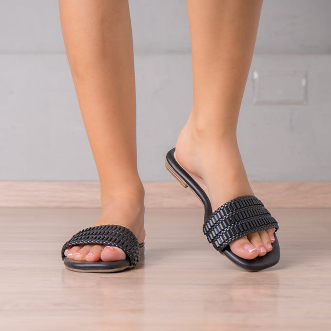 Sandalia Mihaela - Negro - Tienda Nébula