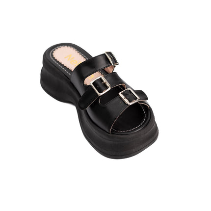 Sandalia Milusa - Negro - Tienda Nébula