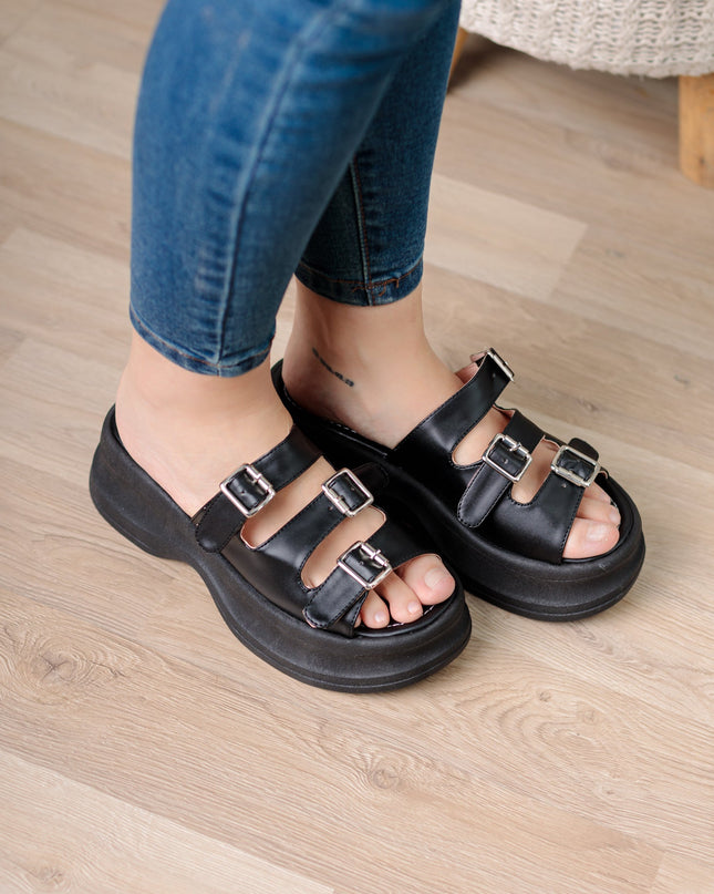 Sandalia Milusa - Negro - Tienda Nébula