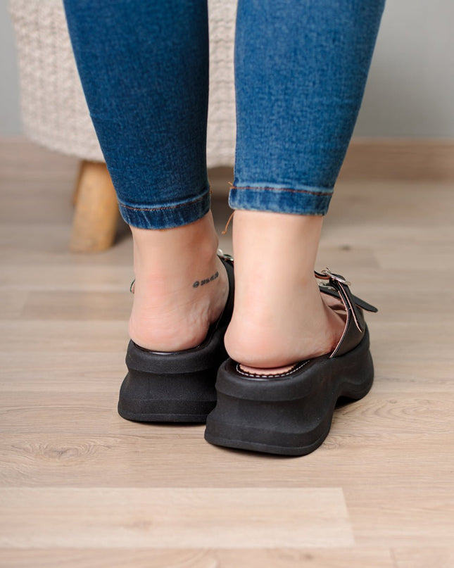 Sandalia Milusa - Negro - Tienda Nébula