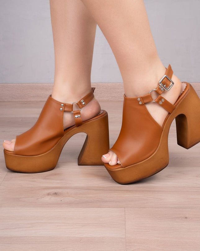 Sandalia Moroni - Camel - Tienda Nébula