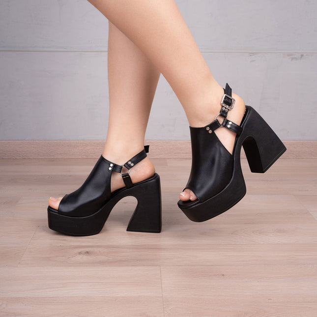 Sandalia Moroni - Negro - Tienda Nébula