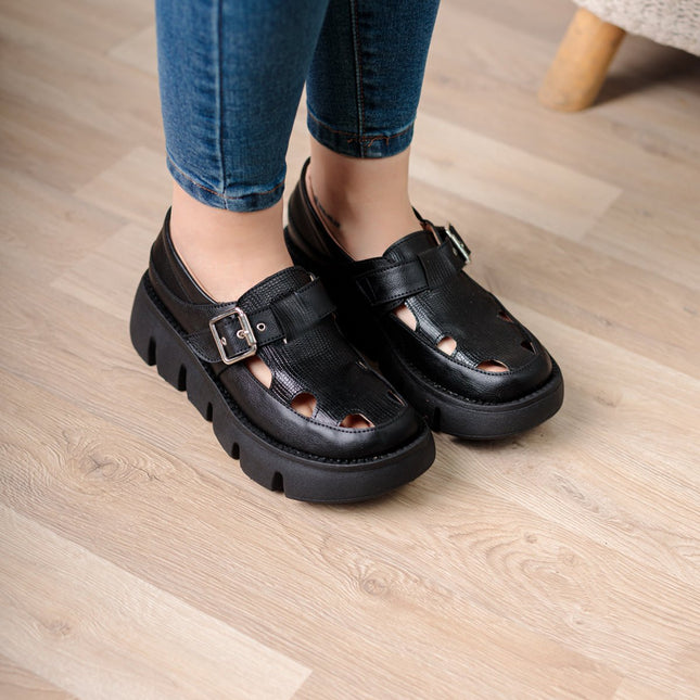 Sandalia Motiv - Negro - Tienda Nébula