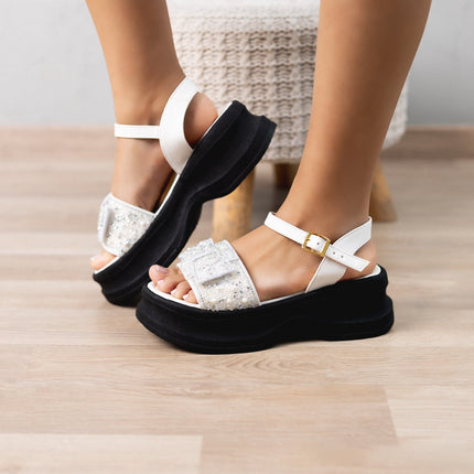Sandalia Nayden - Blanco - Tienda Nébula