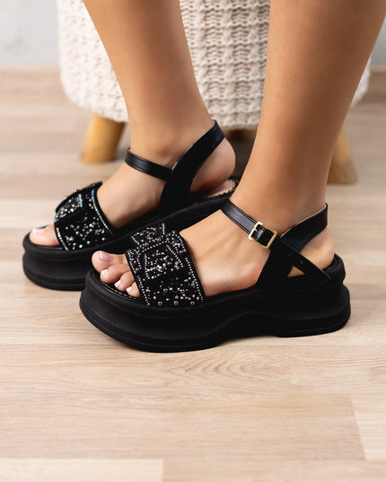 Sandalia Nayden - Negro - Tienda Nébula