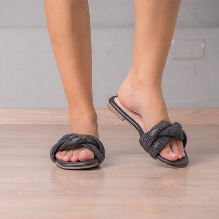 Sandalia Nicoleta - Negro - Tienda Nébula