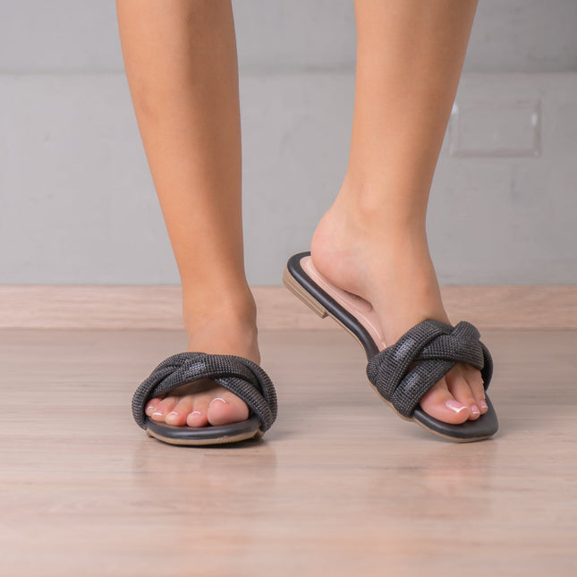 Sandalia Nicoleta - Negro - Tienda Nébula