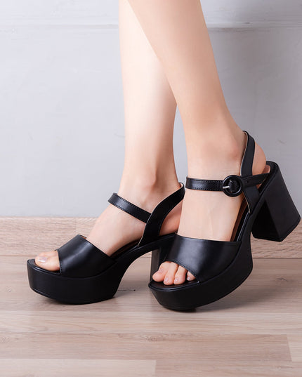 Sandalia Nicoya - Negro - Tienda Nébula
