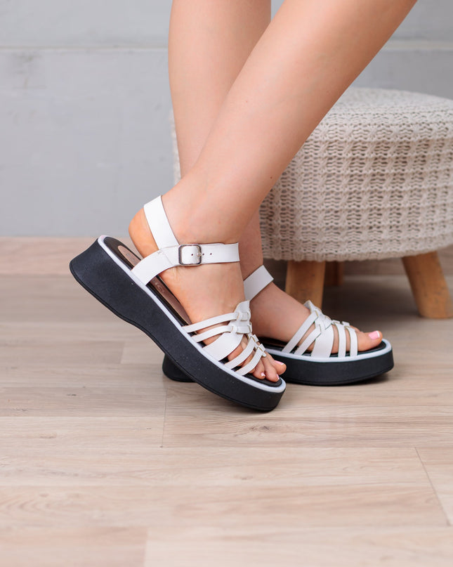 Sandalia Nuriah - Blanco - Tienda Nébula