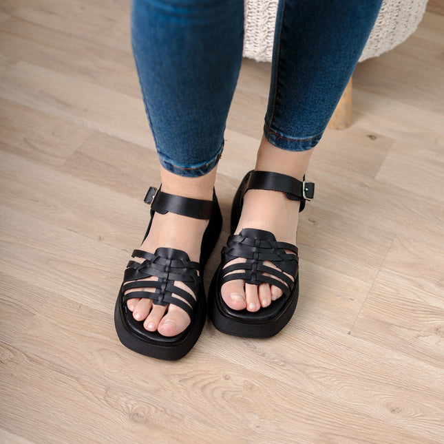 Sandalia Nuriah - Negro - Tienda Nébula