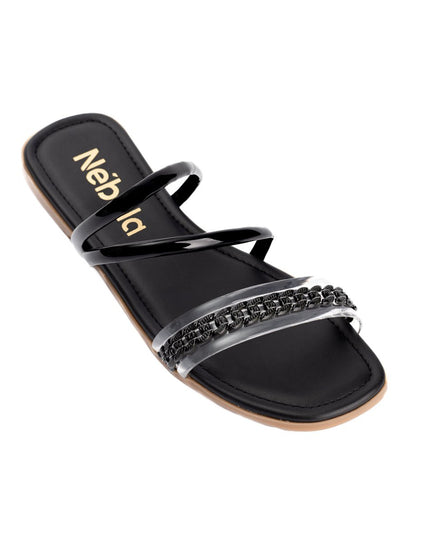 Sandalia Paloma - Negro - Tienda Nébula