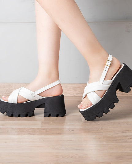 Sandalia Pleyades - Blanco - Tienda Nébula