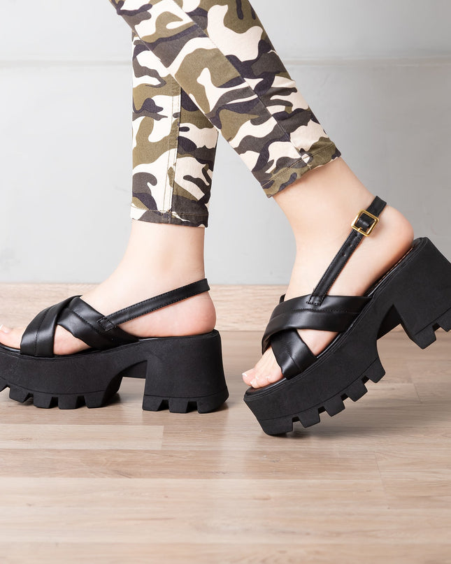 Sandalia Pleyades - Negro - Tienda Nébula