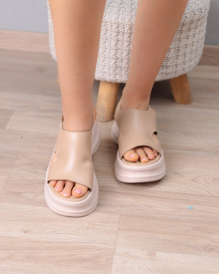 Sandalia Rebek - Beige - Tienda Nébula