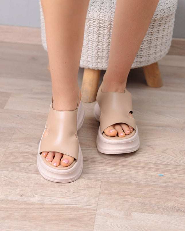 Sandalia Rebek - Beige - Tienda Nébula