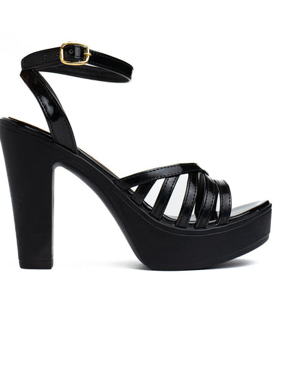 Sandalia Roxany - Negro Charol - Tienda Nébula