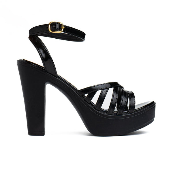 Sandalia Roxany - Negro Charol - Tienda Nébula