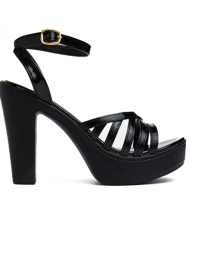 Sandalia Roxany - Negro Charol - Tienda Nébula
