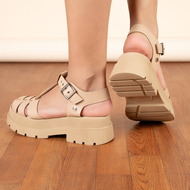 Sandalia Santa Marta 2.0 - Beige - Tienda Nébula