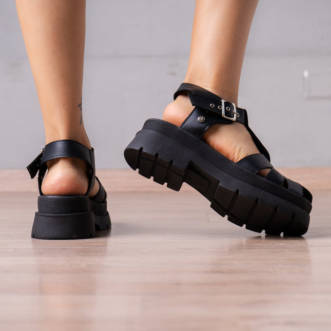 Sandalia Santa Marta 2.0 - Negro - Tienda Nébula