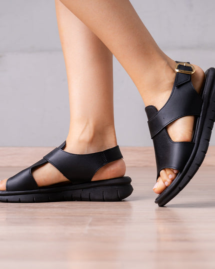 Sandalia Shuber 2.0 - Negro - Tienda Nébula