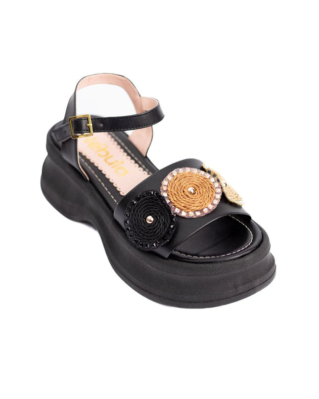 Sandalia Snezana - Negro - Tienda Nébula