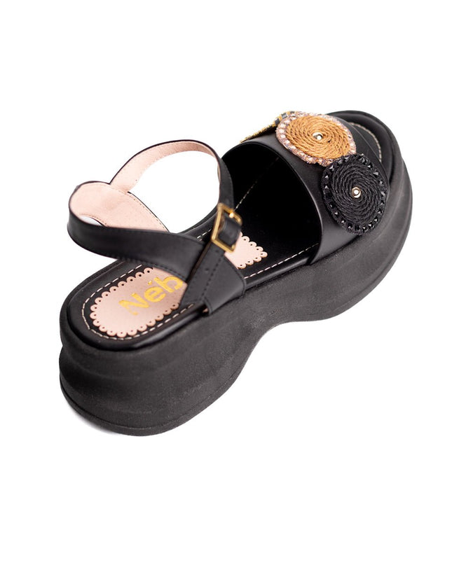Sandalia Snezana - Negro - Tienda Nébula