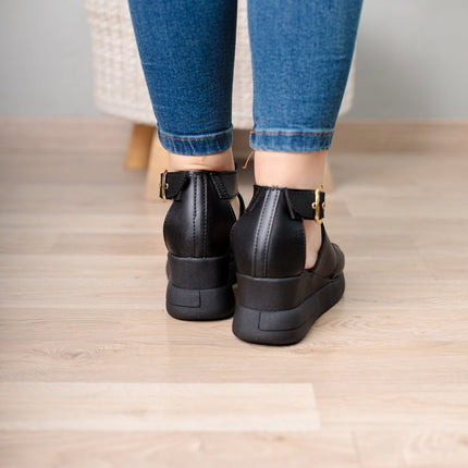 Sandalia Squilazi - Negro - Tienda Nébula
