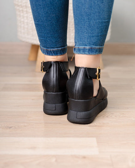 Sandalia Squilazi - Negro - Tienda Nébula